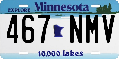 MN license plate 467NMV