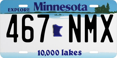 MN license plate 467NMX