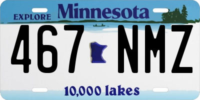 MN license plate 467NMZ