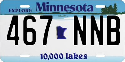 MN license plate 467NNB