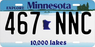 MN license plate 467NNC