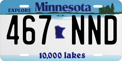 MN license plate 467NND