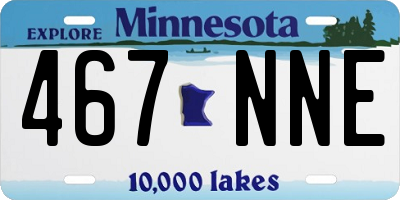 MN license plate 467NNE