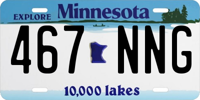 MN license plate 467NNG