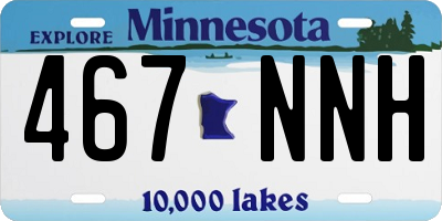 MN license plate 467NNH