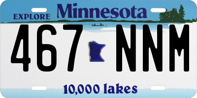 MN license plate 467NNM