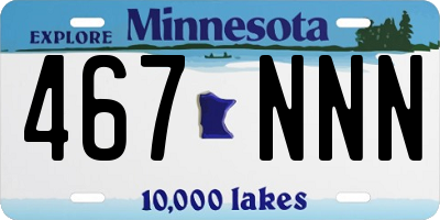 MN license plate 467NNN