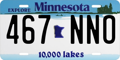 MN license plate 467NNO