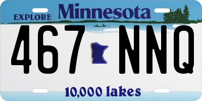 MN license plate 467NNQ