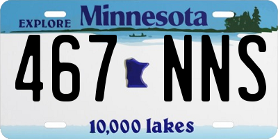 MN license plate 467NNS