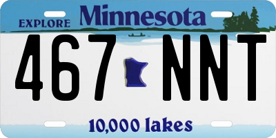 MN license plate 467NNT