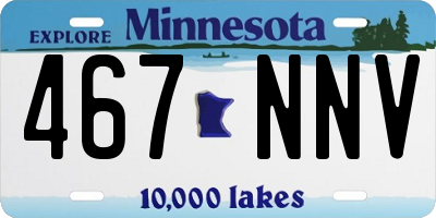 MN license plate 467NNV