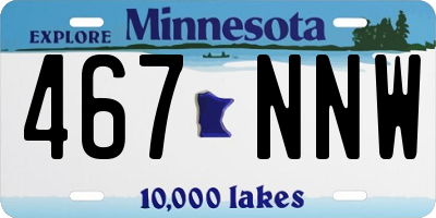 MN license plate 467NNW