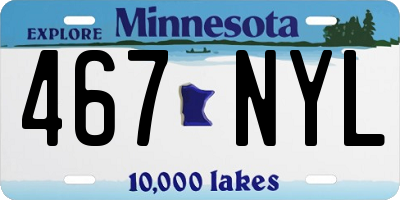 MN license plate 467NYL