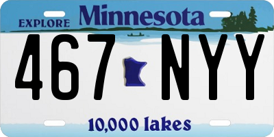 MN license plate 467NYY