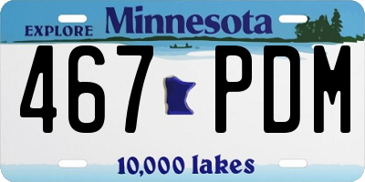 MN license plate 467PDM
