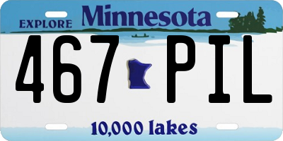 MN license plate 467PIL