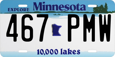 MN license plate 467PMW