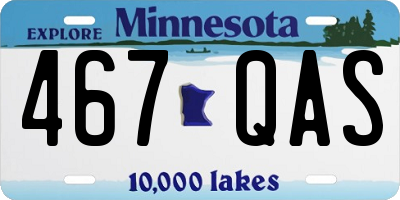 MN license plate 467QAS