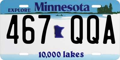 MN license plate 467QQA