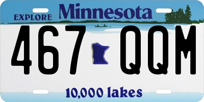 MN license plate 467QQM