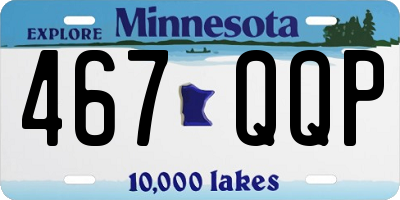 MN license plate 467QQP