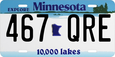 MN license plate 467QRE