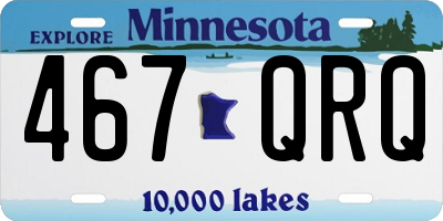 MN license plate 467QRQ