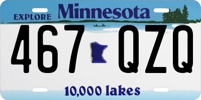 MN license plate 467QZQ