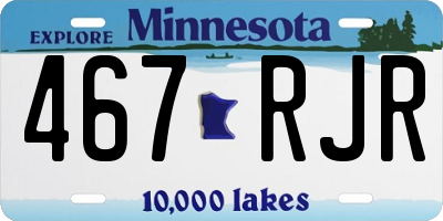 MN license plate 467RJR