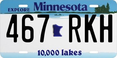 MN license plate 467RKH