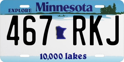 MN license plate 467RKJ