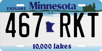 MN license plate 467RKT