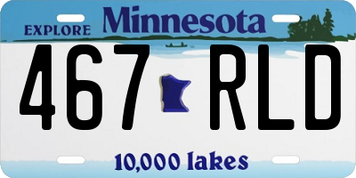 MN license plate 467RLD