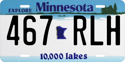 MN license plate 467RLH