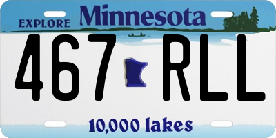 MN license plate 467RLL