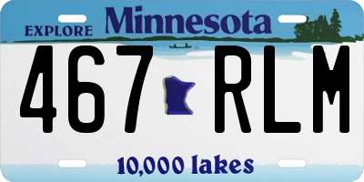 MN license plate 467RLM
