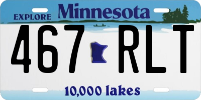 MN license plate 467RLT