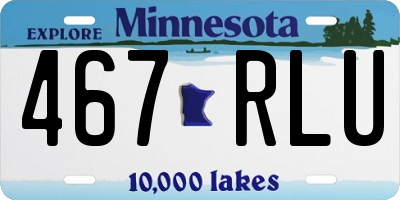 MN license plate 467RLU
