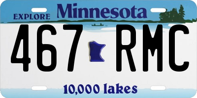 MN license plate 467RMC