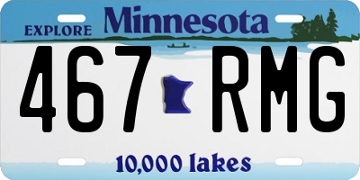 MN license plate 467RMG