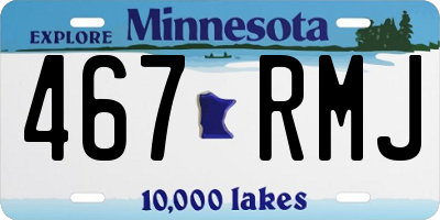 MN license plate 467RMJ