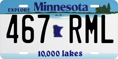 MN license plate 467RML