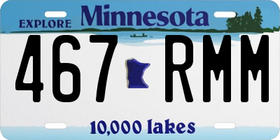 MN license plate 467RMM