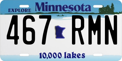 MN license plate 467RMN
