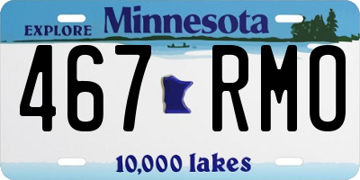 MN license plate 467RMO