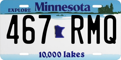 MN license plate 467RMQ