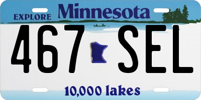 MN license plate 467SEL