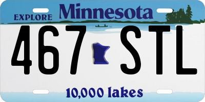 MN license plate 467STL