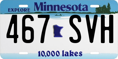 MN license plate 467SVH